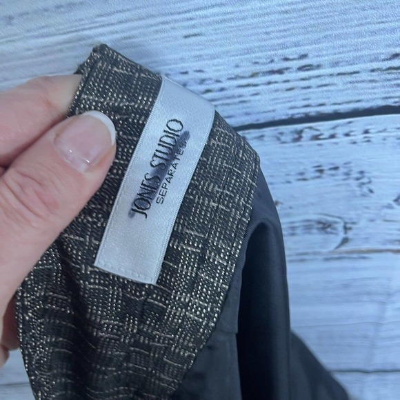 Jones Studio Skirt size 8 Gold Copper Tweed Pencil Knee Career Professional Slim - Picture 10 of 10